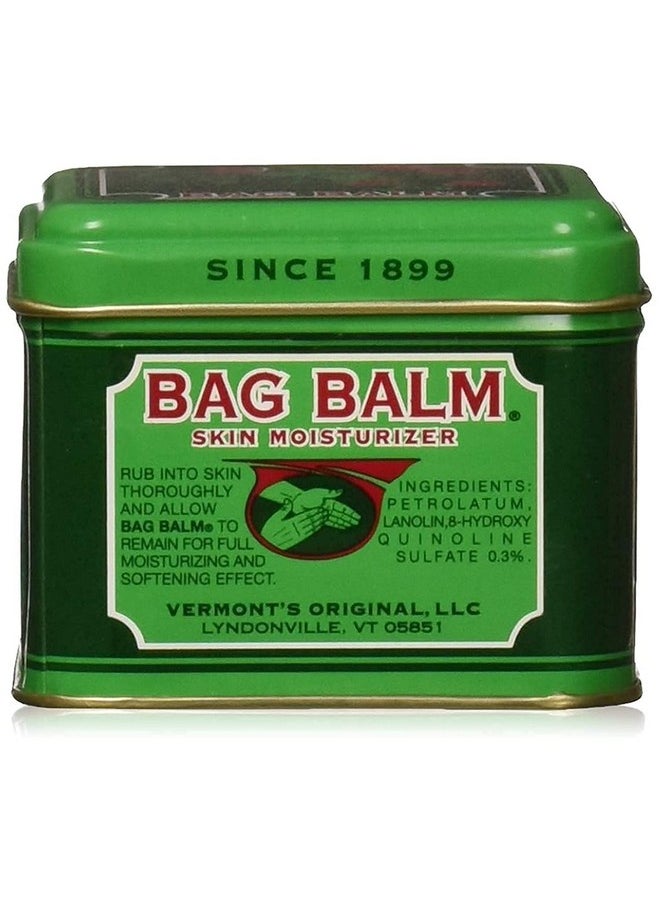 Bag Balm Skin Moisturizer - Full Body Hydrating Skin Care: Dry Hands, Lips, Face, Feet & More - Unscented, Cruelty & Paraben Free - Day & Night, Men & Women, Vermont's Original (4oz Tin, Made in USA)