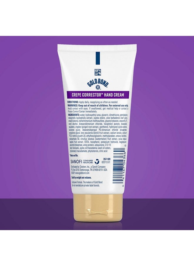 Gold Bond Age Renew Crepe Corrector Hand Cream, Replenishing & Smoothing Formula, 3 oz.