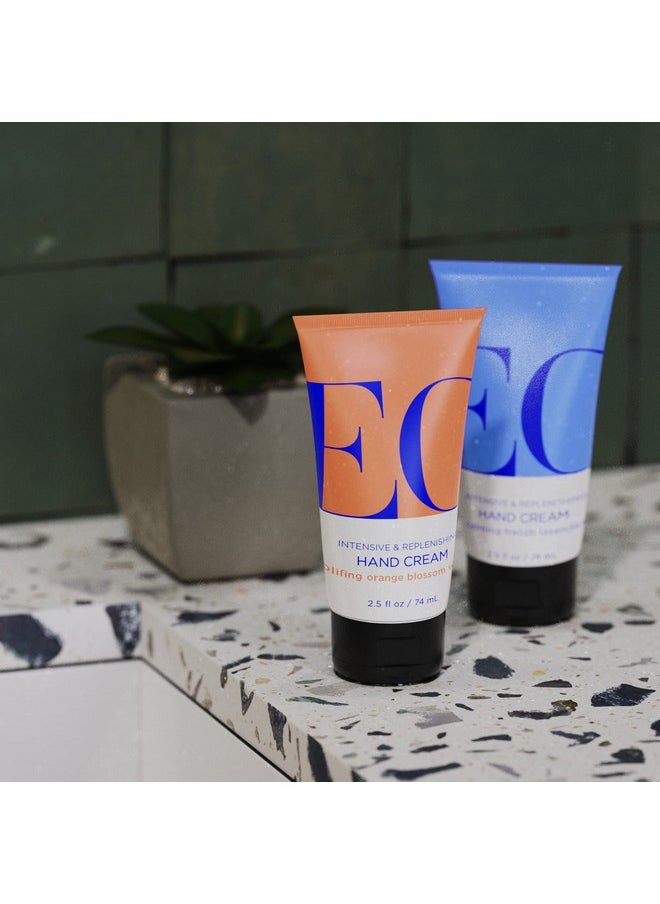 EO Hand Cream, 2.5 Ounce (Pack of 2), French Lavender, Organic Plant-Based, Moisturizer for Dry Skin