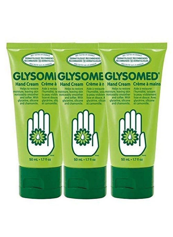 Glysomed Hand Cream Trio Pack (3 x Glysomed Hand Cream Mini Travel Size Tube 50mL / 1.7 fl oz)