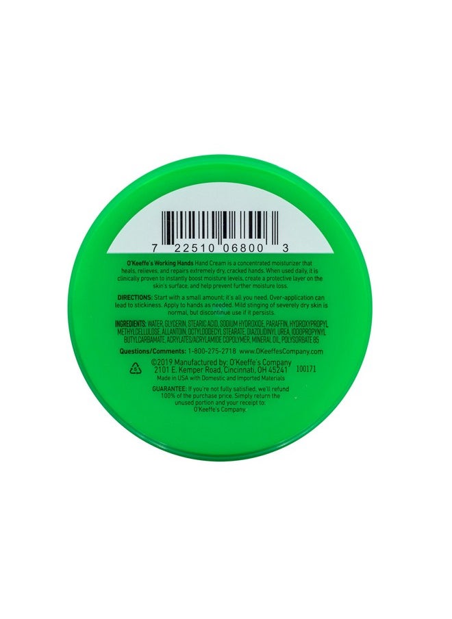 O'Keeffe's Working Hands Hand Cream; For Extremely Dry; Cracked Hands; 6.8 oz Jar (Value Size; Pack of 1)