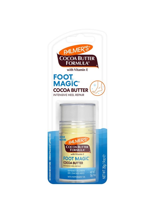 Palmer's Cocoa Butter Formula Heel Repair, Foot Balm Stick for Cracked Heels & Feet, No-Mess Stick Applicator, 0.9 Ounce