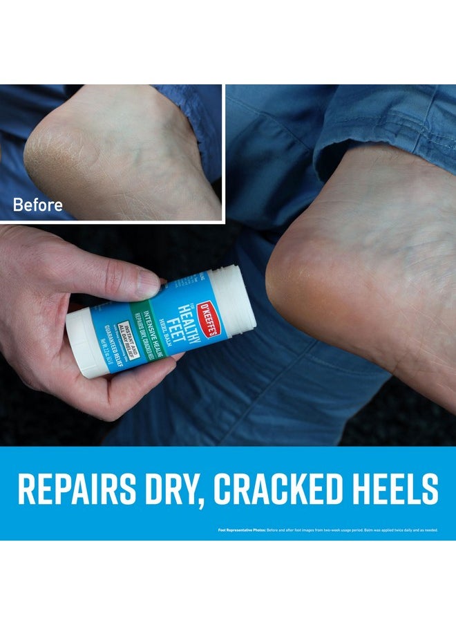 O'Keeffe's for Healthy Feet Intensive Healing Balm; Guaranteed Relief for Extremely Dry; Cracked Feet; Heel Balm that Instantly Fills Dry; Cracked Heels; 2.2oz Balm Stick; (Pack of 1)