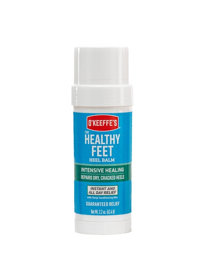 O'Keeffe's for Healthy Feet Intensive Healing Balm; Guaranteed Relief for Extremely Dry; Cracked Feet; Heel Balm that Instantly Fills Dry; Cracked Heels; 2.2oz Balm Stick; (Pack of 1)