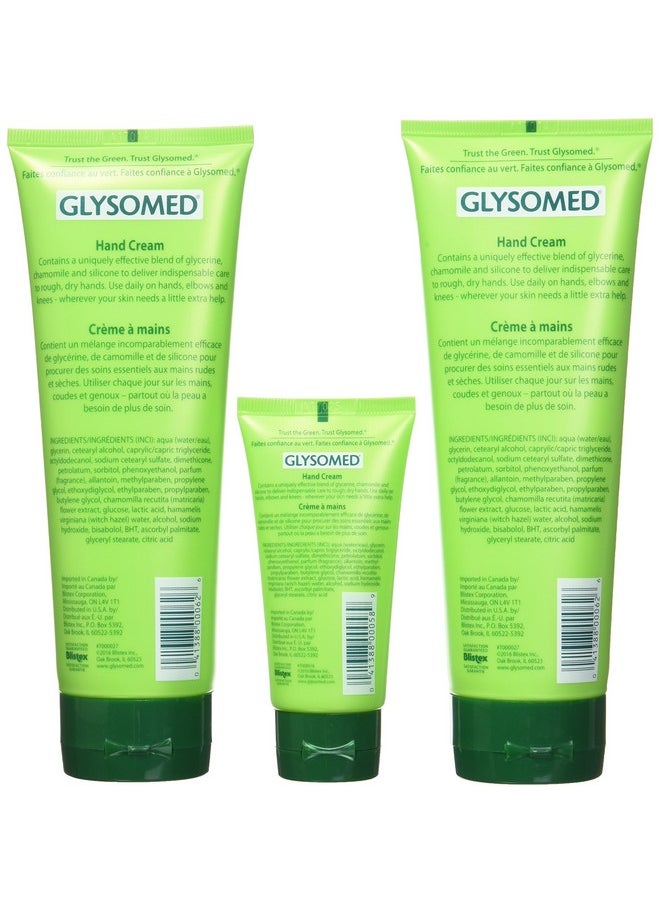 Glysomed Hand Cream Combo 3 Pack (2 X Large Tube 8.5 Fl Oz + 1 X Purse Size 1.7 Fl Oz)