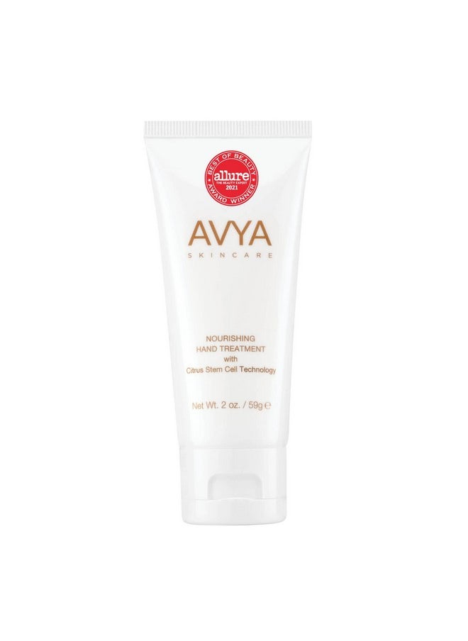 AVYA Hydrating Hand Lotion for Dry Skin - Nourishing Hand Healing Treatment for Dry and Ashy Skin/Hyaluronic Acid and Citrus Stem Cell Technology/Advanced Ayurvedic Skincare (2oz)