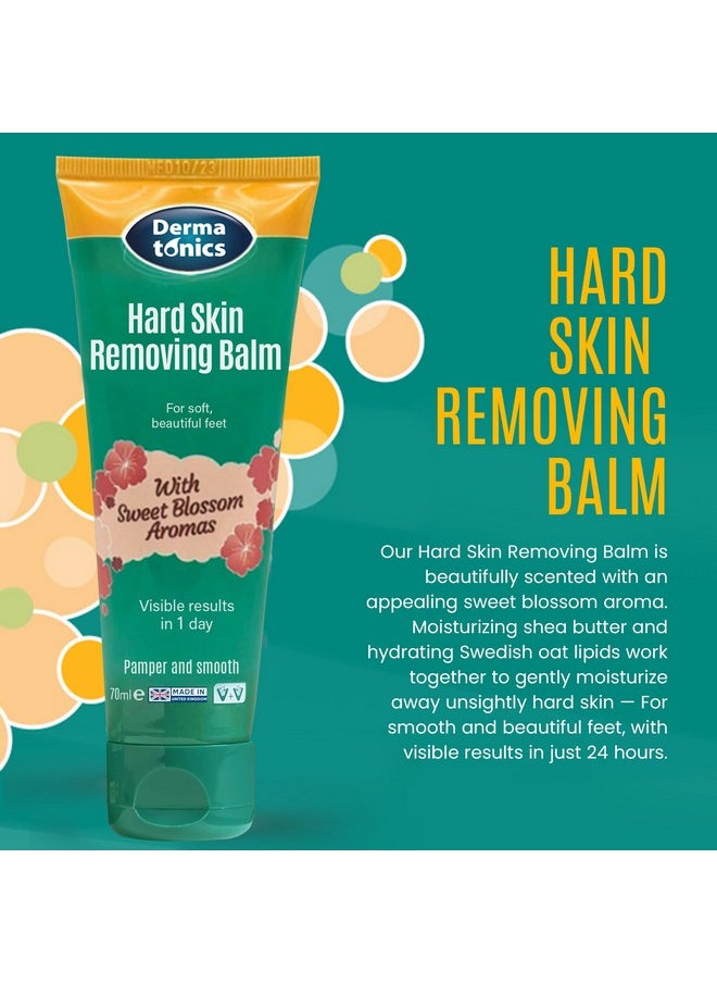 Dermatonics Hard Skin & Callus Removing Balm w/Sakura Blossom Aromas & 10% Urea - Skin Care for Feet, Hands & Elbows - Moisturizing & Repairing Formula for Dry & Cracked Skin - 2.37 fl oz Tube