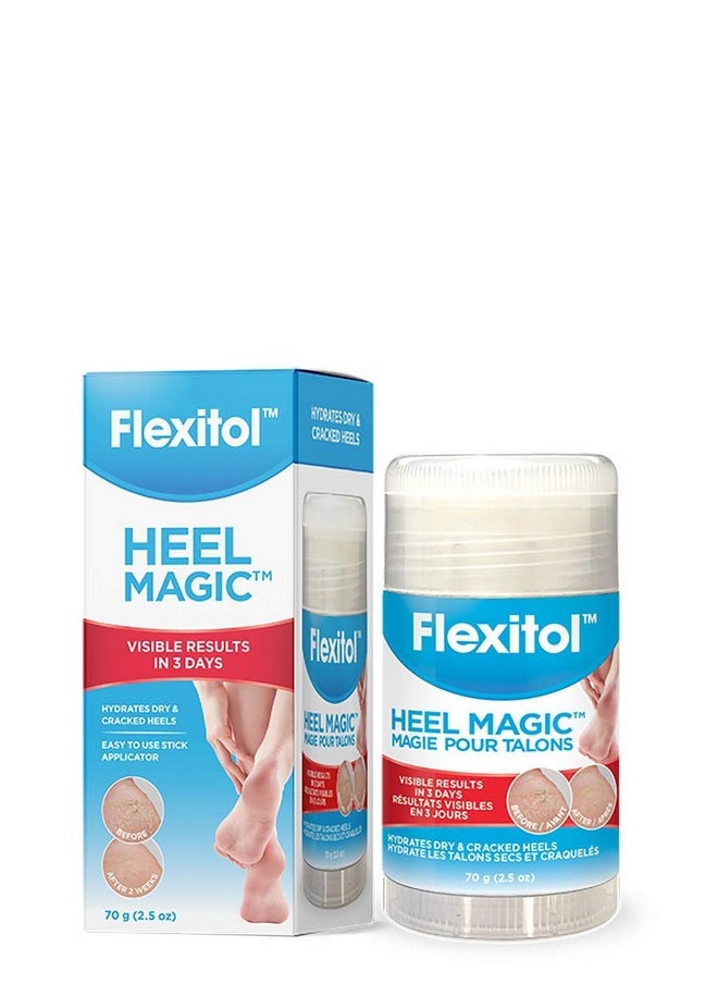 Flexitol Heel Magic For Dry Skin or Rough Heels with Shea Butter & Vitamin E, 2.5 Ounce