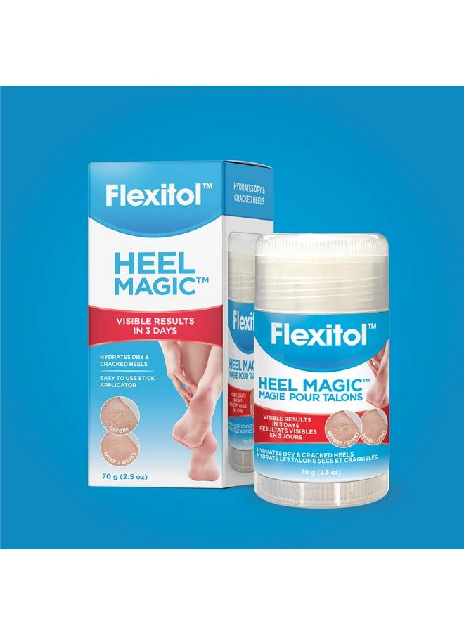 Flexitol Heel Magic For Dry Skin or Rough Heels with Shea Butter & Vitamin E, 2.5 Ounce
