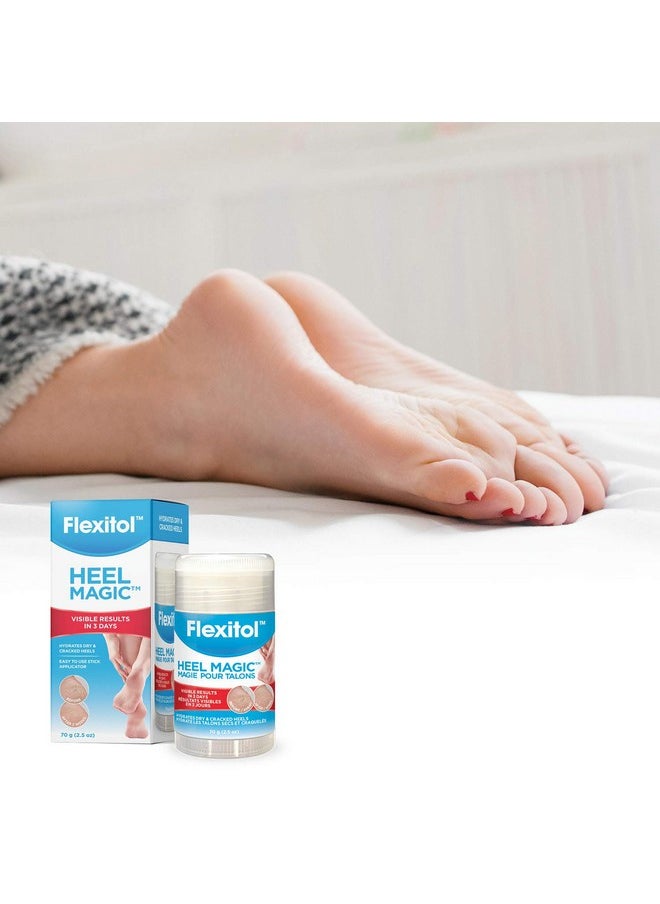 Flexitol Heel Magic For Dry Skin or Rough Heels with Shea Butter & Vitamin E, 2.5 Ounce