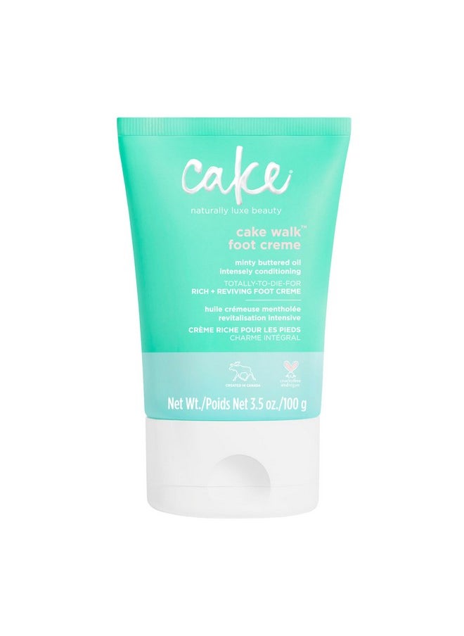 Cake Beauty Walk Triplemint Foot Crème, 3.5 Fluid Ounce