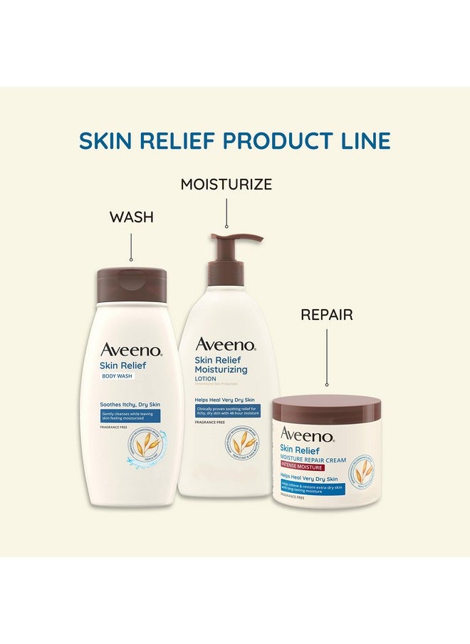 Aveeno Skin Relief Intense Moisture Hand Cream with Soothing Prebiotic Oat for Dry Skin, Sensitive Skin Cream Softens & Smooths Hands & Lasts Through Hand Washing, Fragrance-Free, 3.5 oz