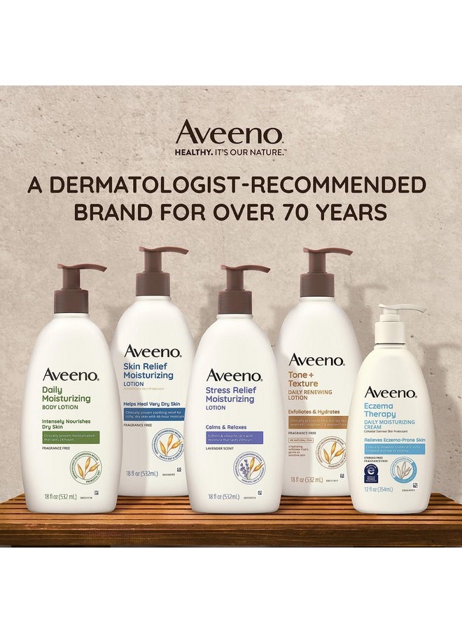 Aveeno Skin Relief Intense Moisture Hand Cream with Soothing Prebiotic Oat for Dry Skin, Sensitive Skin Cream Softens & Smooths Hands & Lasts Through Hand Washing, Fragrance-Free, 3.5 oz