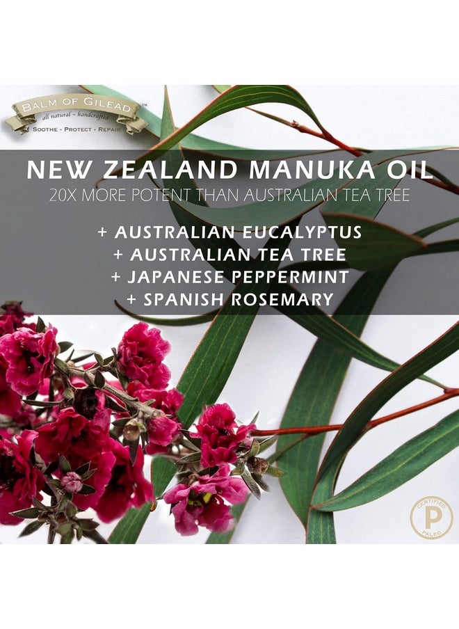 Tea Tree Balm - Foot Cream with Tea Tree and Manuka Oil, Intensive Moisture for Itchy Feet, Softens Skin Irritations, Balm for Eczema, Rashes, Dry Skin By Balm of Gilead (2 fl oz)