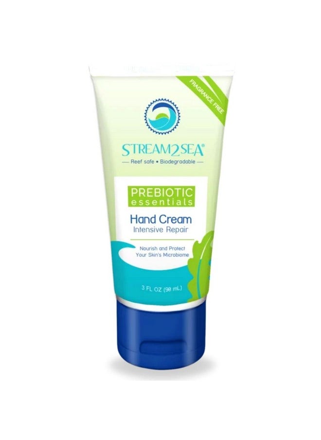 STREAM 2 SEA Unscented Intensive Repair Hand Cream Prebiotic Essentials, Antioxidant Rich Reef Safe Natural and Paraben Free Moisturizing Hand Cream, 3 Fl oz
