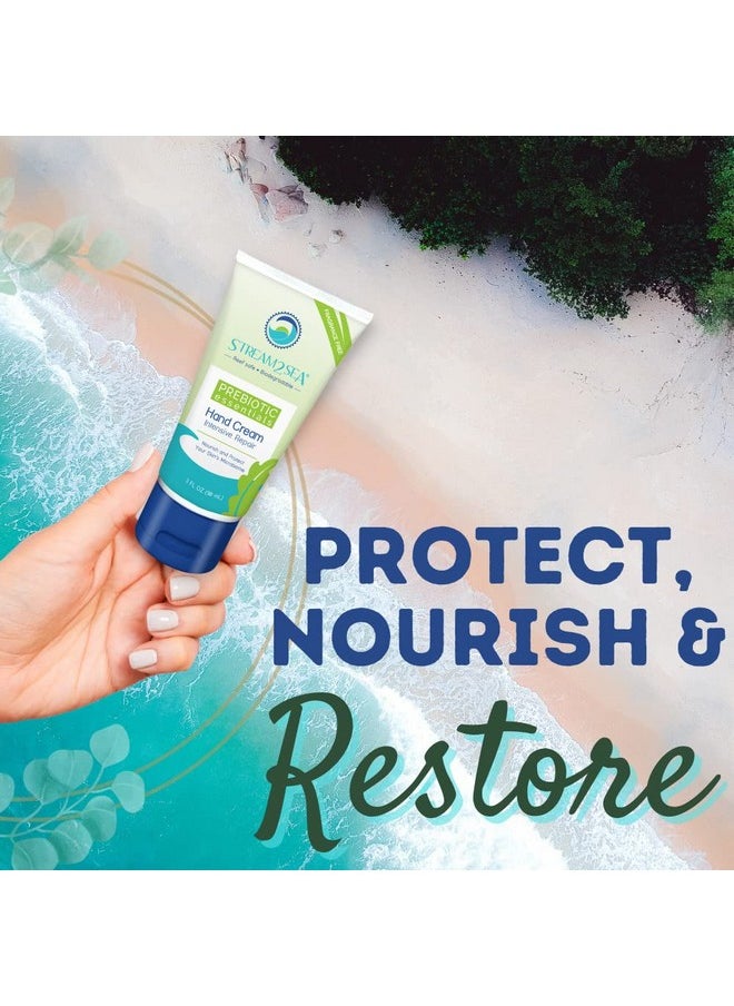STREAM 2 SEA Unscented Intensive Repair Hand Cream Prebiotic Essentials, Antioxidant Rich Reef Safe Natural and Paraben Free Moisturizing Hand Cream, 3 Fl oz