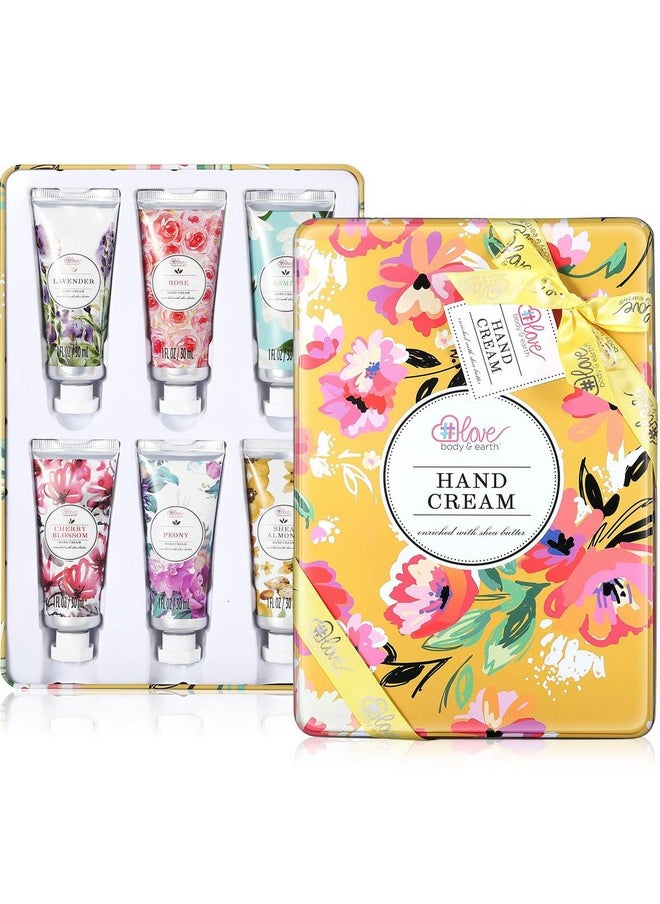 Hand Cream Gift Set - Hand Cream for Women, Hand Lotion Set for Dry Cracked Hands, Holiday Gift for Mother's Day Valentine's Day Christmas, Travel Size Hand Lotion for Women. 6 x 1.0 oz/30ml