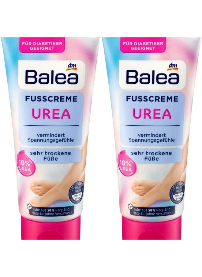 Balea Foot Cream Urea, 100 ml (pack of 2) - German product