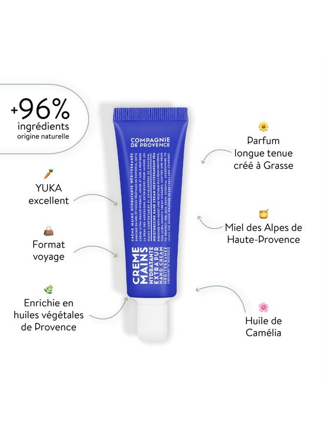 Compagnie de Provence Travel Hand Cream Extra Pure - Mediterranean Sea - 1 Fl Oz Tube
