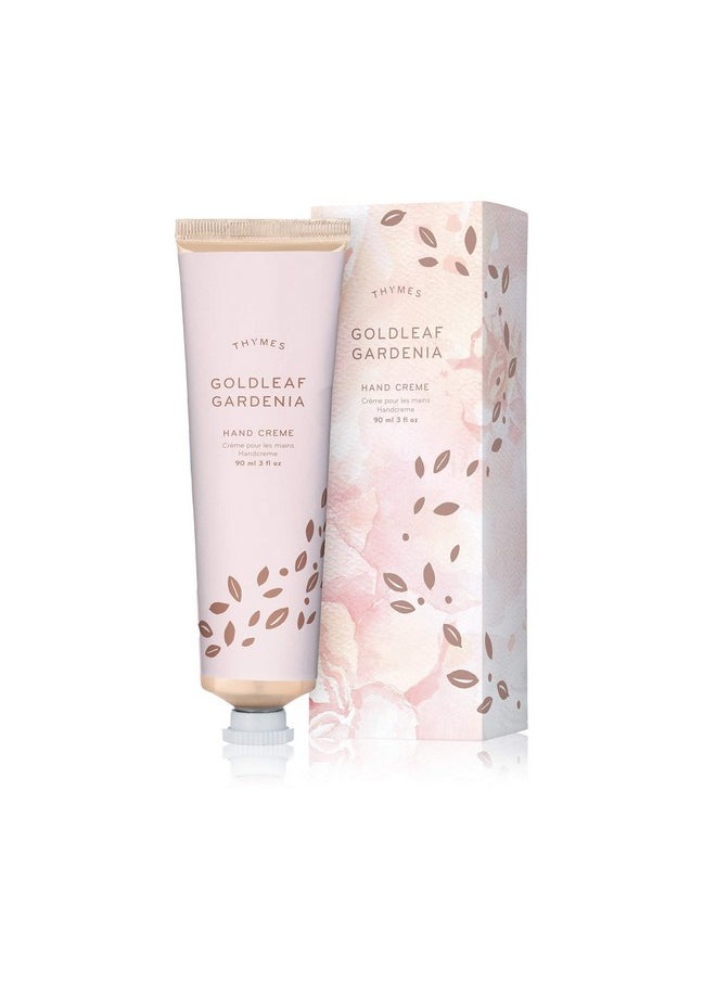 Thymes - Goldleaf Gardenia Hand Crème - Deeply Moisturizing Cream with Light Floral Scent for Women - 3 oz