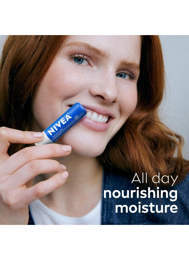 NIVEA Moisturizing Must-Haves Skin Care Set, Essentially Enriched Hand Cream with Almond Oil and Shea Butter, 2.6 Oz Tube (Pack of 2) + Moisture Lip Care Lip Balm, 0.17 Oz Stick (Pack of 2)