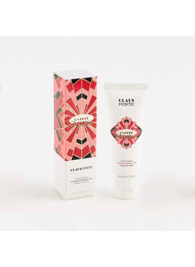 Claus Porto Chypre Hand Cream, Cedar Poinsettia, 1.7 Fl Oz
