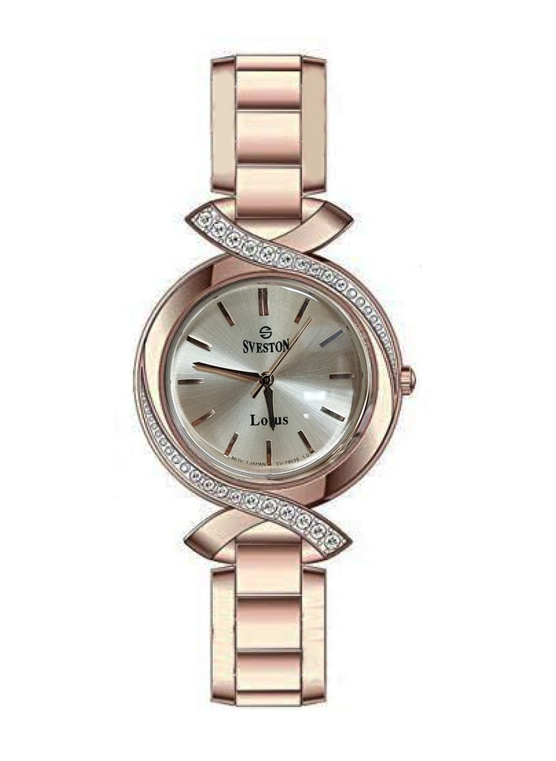 Lotus Women's Analog Quartz Rose Gold Stainless Steel Watch 190369