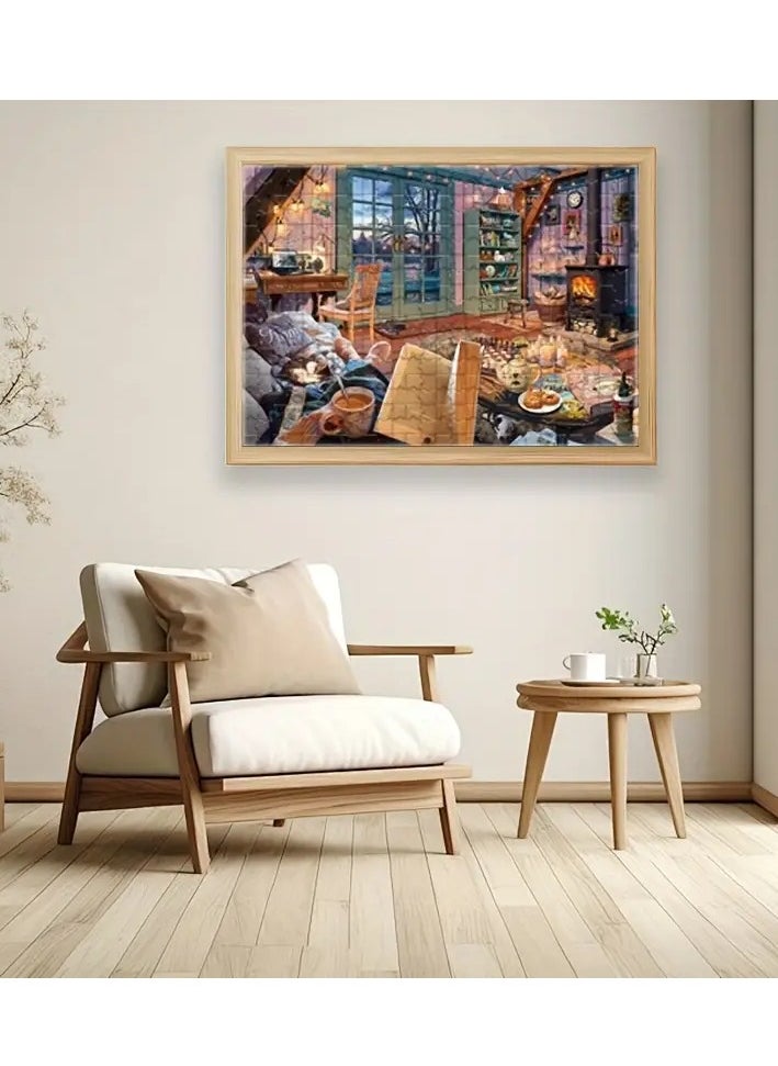 1000-Piece Cozy Home Scene Jigsaw Puzzle for Adults u0026 Teens – Challenging Mini Puzzle with Micro Pieces, Ideal for Relaxation and Home Decoration – Perfect for Beginners and DIY Enthusiasts, Edu