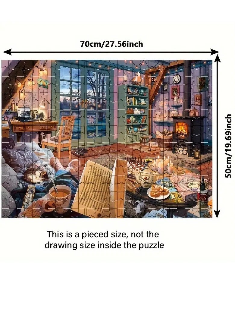 1000-Piece Cozy Home Scene Jigsaw Puzzle for Adults u0026 Teens – Challenging Mini Puzzle with Micro Pieces, Ideal for Relaxation and Home Decoration – Perfect for Beginners and DIY Enthusiasts, Edu
