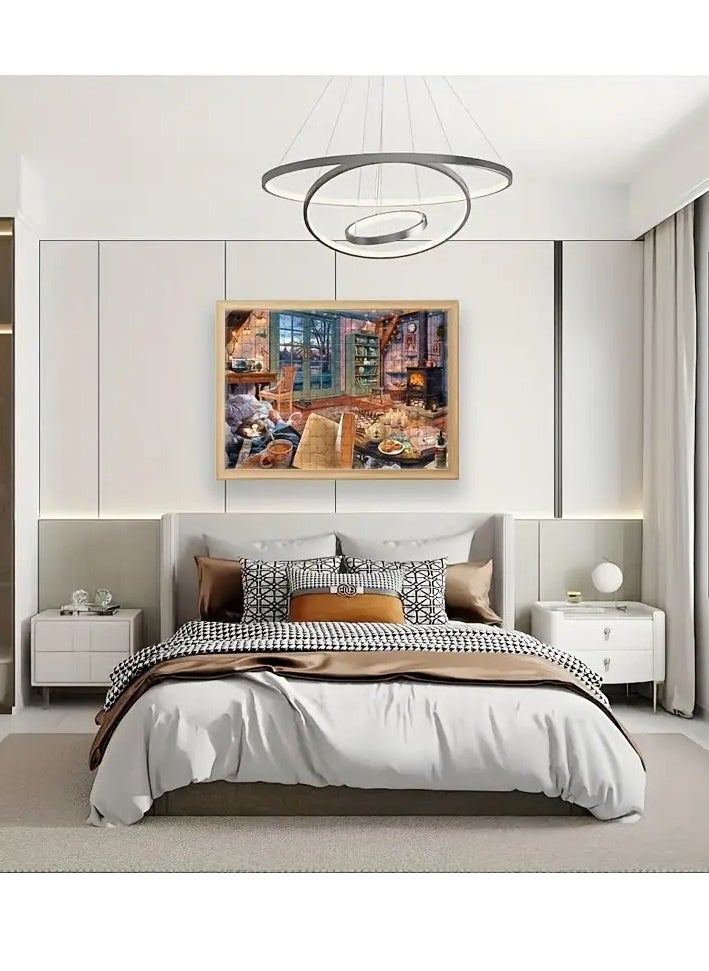 1000-Piece Cozy Home Scene Jigsaw Puzzle for Adults u0026 Teens – Challenging Mini Puzzle with Micro Pieces, Ideal for Relaxation and Home Decoration – Perfect for Beginners and DIY Enthusiasts, Edu