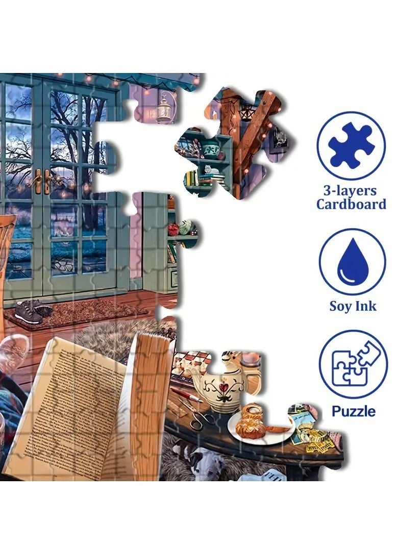 1000-Piece Cozy Home Scene Jigsaw Puzzle for Adults u0026 Teens – Challenging Mini Puzzle with Micro Pieces, Ideal for Relaxation and Home Decoration – Perfect for Beginners and DIY Enthusiasts, Edu
