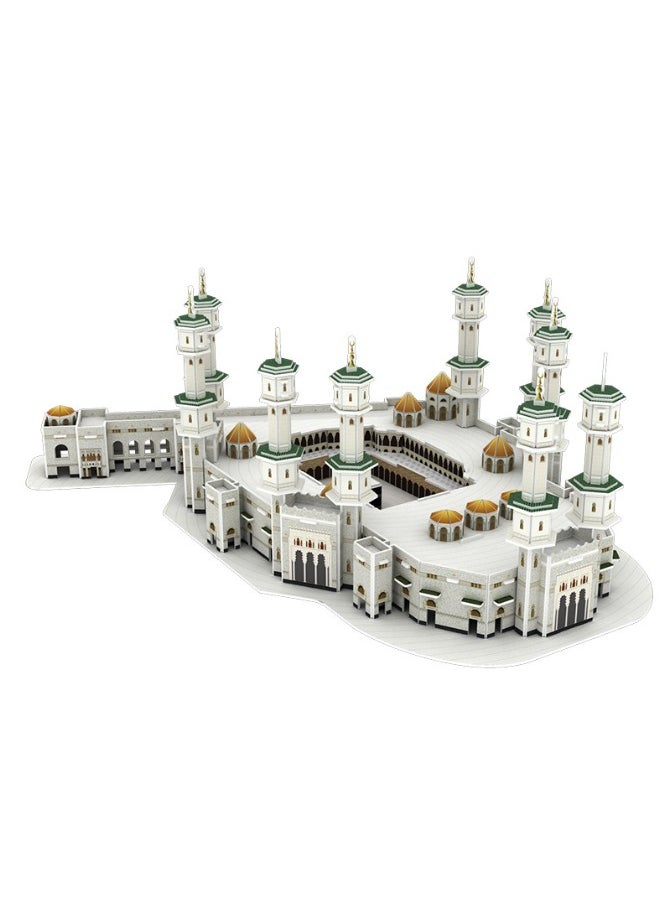 Great Mosque of Mecca 3D Puzzle, Islamic Mecca Mosque DIY Puzzle Toy, Saudi Arabian Architecture Building Block Model, Gifts for Kids Adult