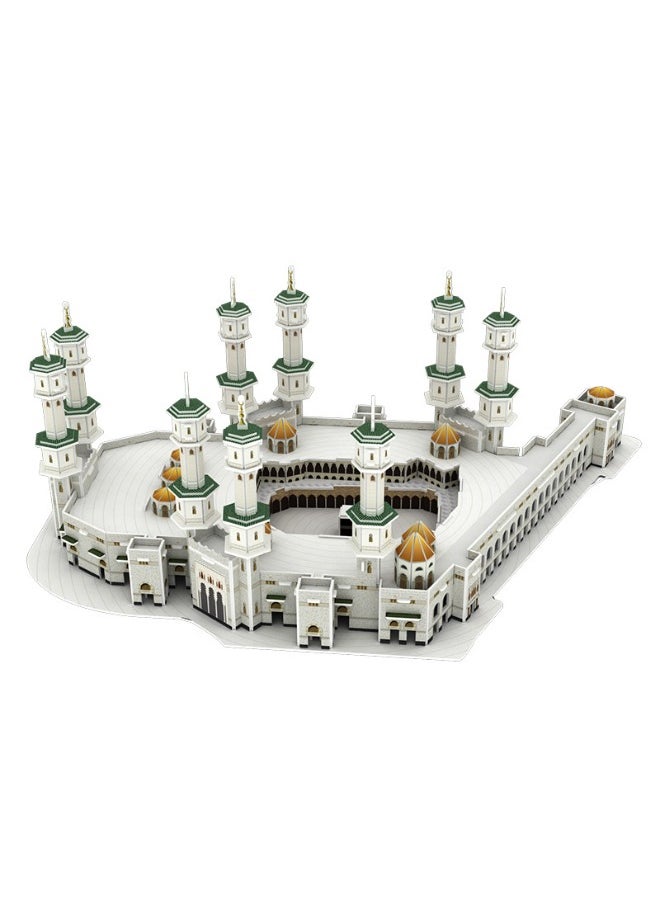Great Mosque of Mecca 3D Puzzle, Islamic Mecca Mosque DIY Puzzle Toy, Saudi Arabian Architecture Building Block Model, Gifts for Kids Adult