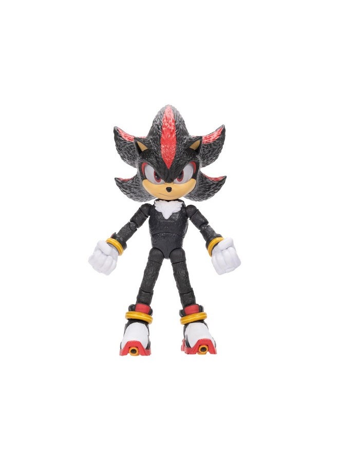 Sonic The Hedgehog Sonic 3 Movie Action Figures 5-Inch Shadow Collector Toy Figure, Highly Articulated for Boys Girls - Officially Licensed 3 Movie Product