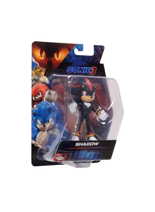 Sonic The Hedgehog Sonic 3 Movie Action Figures 5-Inch Shadow Collector Toy Figure, Highly Articulated for Boys Girls - Officially Licensed 3 Movie Product