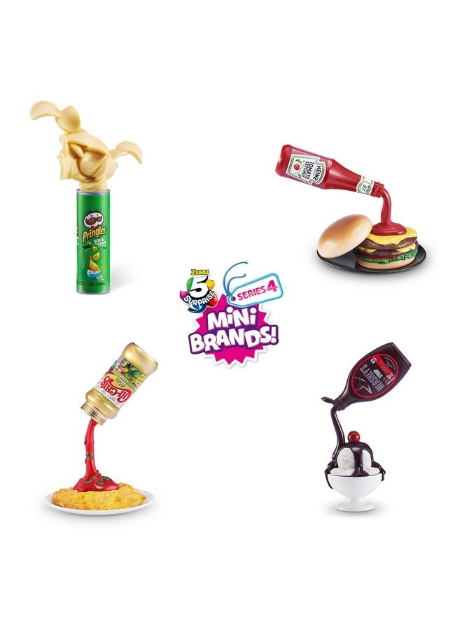 5 Surprise Mini Brands Series 4 by ZURU Amazon Exclusive Mystery Real Miniature Collectible Toy Capsule for Kids, Teens, and Adults (Pack of 2)