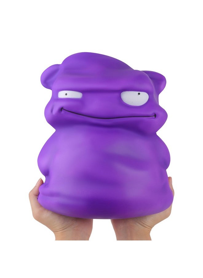 Anboor 9.8inches Jumbo Squishies Purple Monster Toy Kawaii Gaint Soft Animal Toy Slow Rising Scented Squishys Stress Relief Squeeze Toy Kids Toys for Halloween Birthday Party Deco