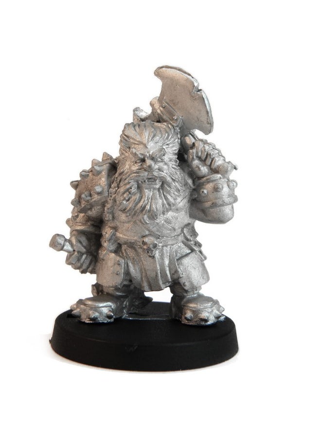 Stonehaven Dwarf Berserker Miniature Figure (for 28mm Scale Table Top War Games) - Made in USA