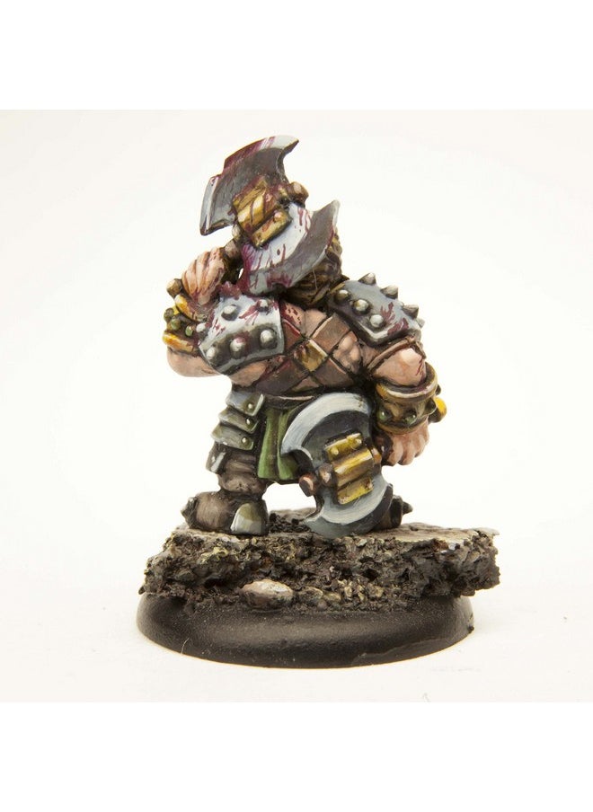 Stonehaven Dwarf Berserker Miniature Figure (for 28mm Scale Table Top War Games) - Made in USA