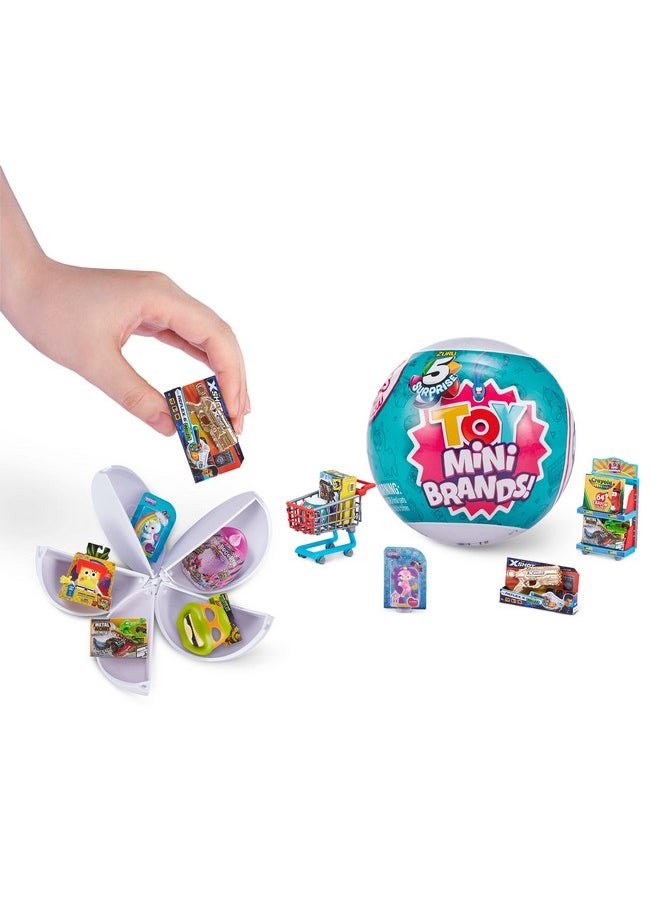 5 Surprise Toy Mini Brand Series 1 Collector's Kit - Amazon Exclusive Mystery Capsule Real Miniature Toys by Zuru (3 Capsules + 1 Collector's Case), Multicolor