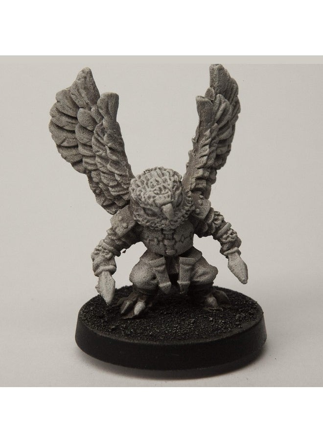 Stonehaven Male Owlfolk Rogue Miniature Figure (for 28mm Scale Table Top War Games) - Made in US