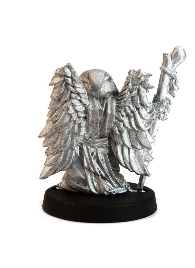Stonehaven Male Owlfolk Wizard Miniature Figure (for 28mm Scale Table Top War Games) - Made in US