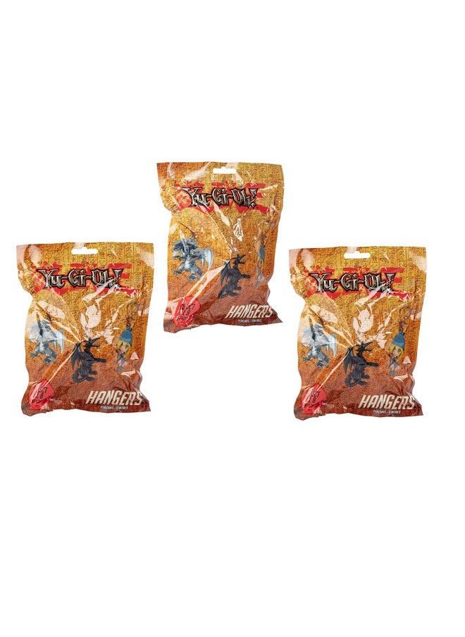 Yu-Gi-Oh Mystery Blind Bag Keychain Figures, 3 Pack - Receive 3 of 8 Assorted Collectible Clip-on Key Chain Hanger Accessories - Officially Licensed - YuGiOh Anime Gift for Kids & Teens - Age 6+