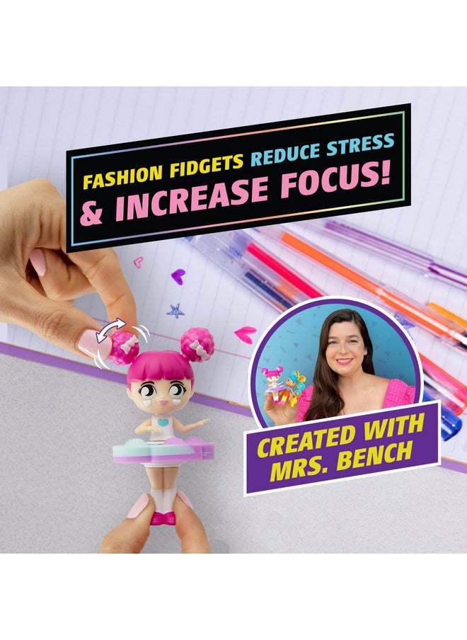 Fashion Fidgets Sensory Toy Dolls - Push Pop Fidget Toy Pack of 2 - Anxiety and Stress Relief for Kids