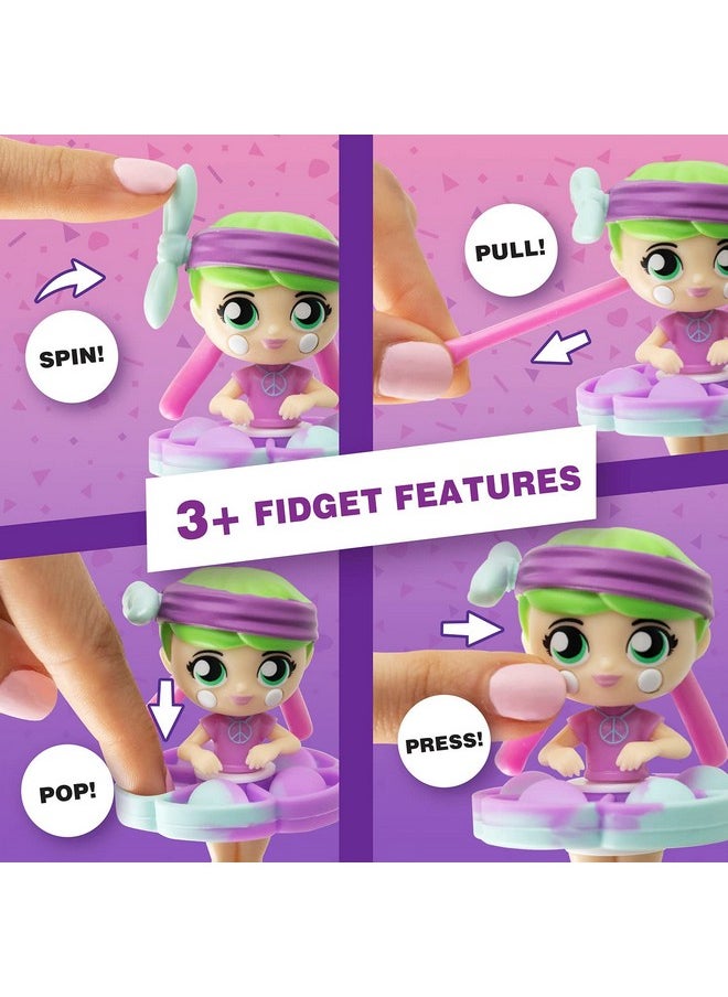 Fashion Fidgets Sensory Toy Dolls - Push Pop Fidget Toy Pack of 2 - Anxiety and Stress Relief for Kids