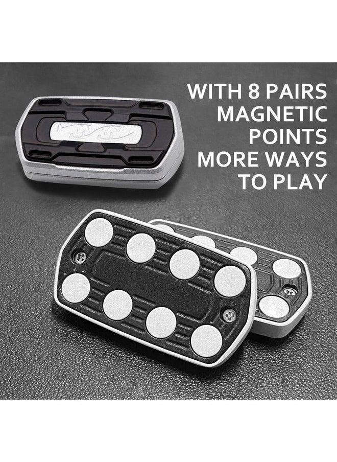 OBEST Fidget Slider EDC Metal Fidget Slider for Adults, ADHD, Autism, Anxiety, Magnetic Toy for Adults