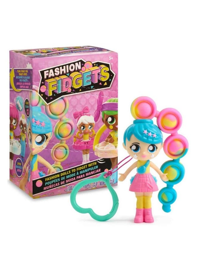 Fashion Fidgets Sensory Toy Dolls - Push Pop Fidget Toy Includes 1 Mystery Doll - Anxiety and Stress Relief for Kids