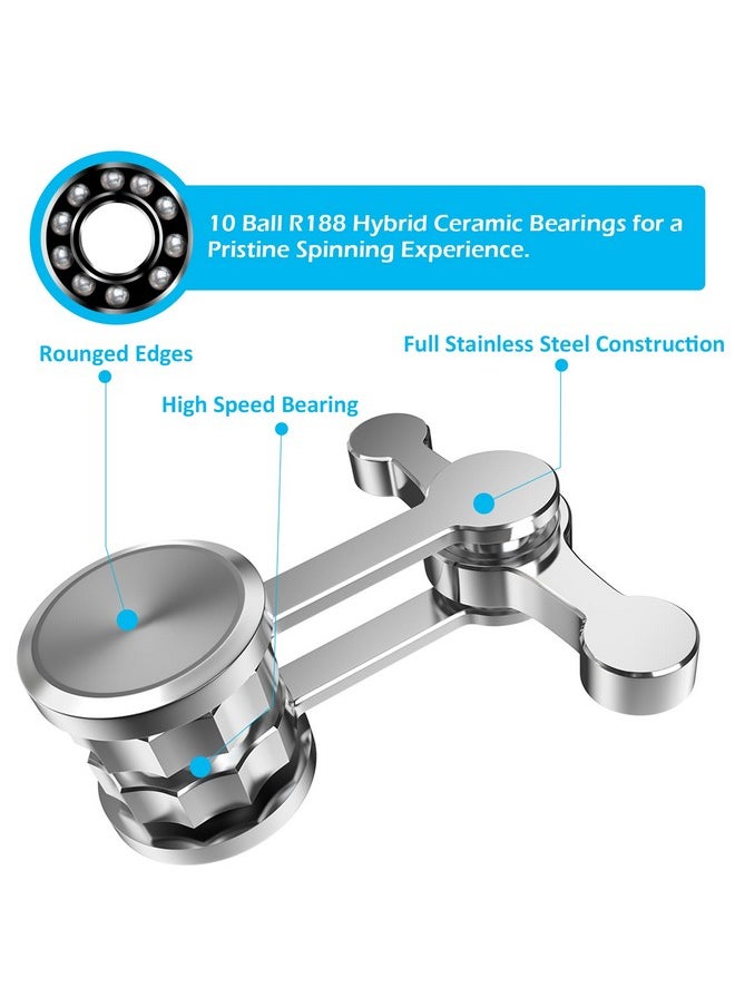 Duomishu Fidget Spinner, Fidget Hand Toys Focus Finger Spinning Toys for Kids and Adults Relieving Stress Boredom, Party Favors for Kids Adults, Classroom Prizes ect.