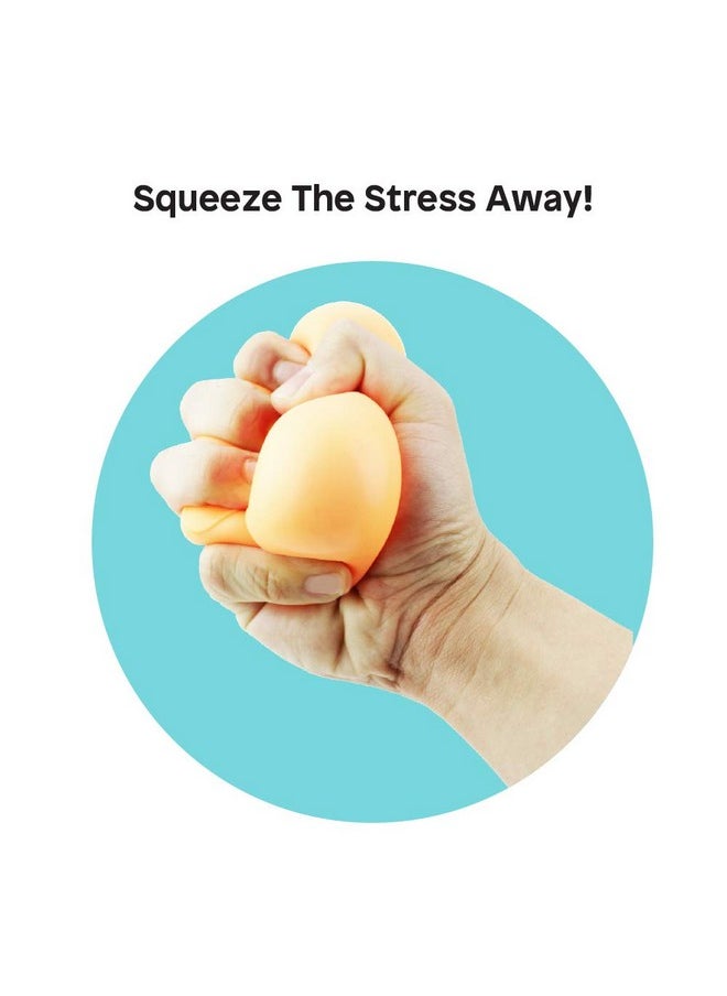 Boley 12 Pack Fidget Toys - Latex-Free Assorted Squishy Stress Ball Set - Stress Relief Sensory Toy for Relieving Tension and Fidget Play - ADHD/Anxiety Aid for Kids, Teens, and Adults