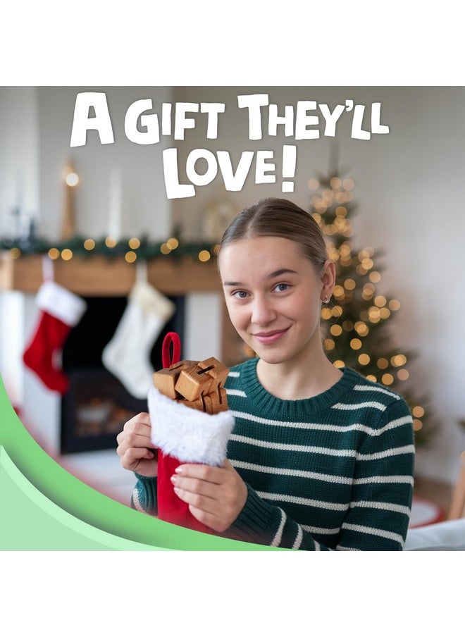 BUNMO Stocking Stuffers for Teens - Infinity Cube Fidget Toy - Stocking Stuffers for Teen Boys - Fidgets for Adults - Travel Toys - Gifts for Teenage Boys - 10 Year Old Boy Gift - 1 Pack Beech Wood